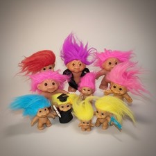 Russ DAM Troll Dolls Lot Of 10 1980s Mixed Lot