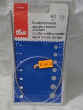 Circular Knitting Needles Prym Brand, Size 2.5mm, 60 cm NEW