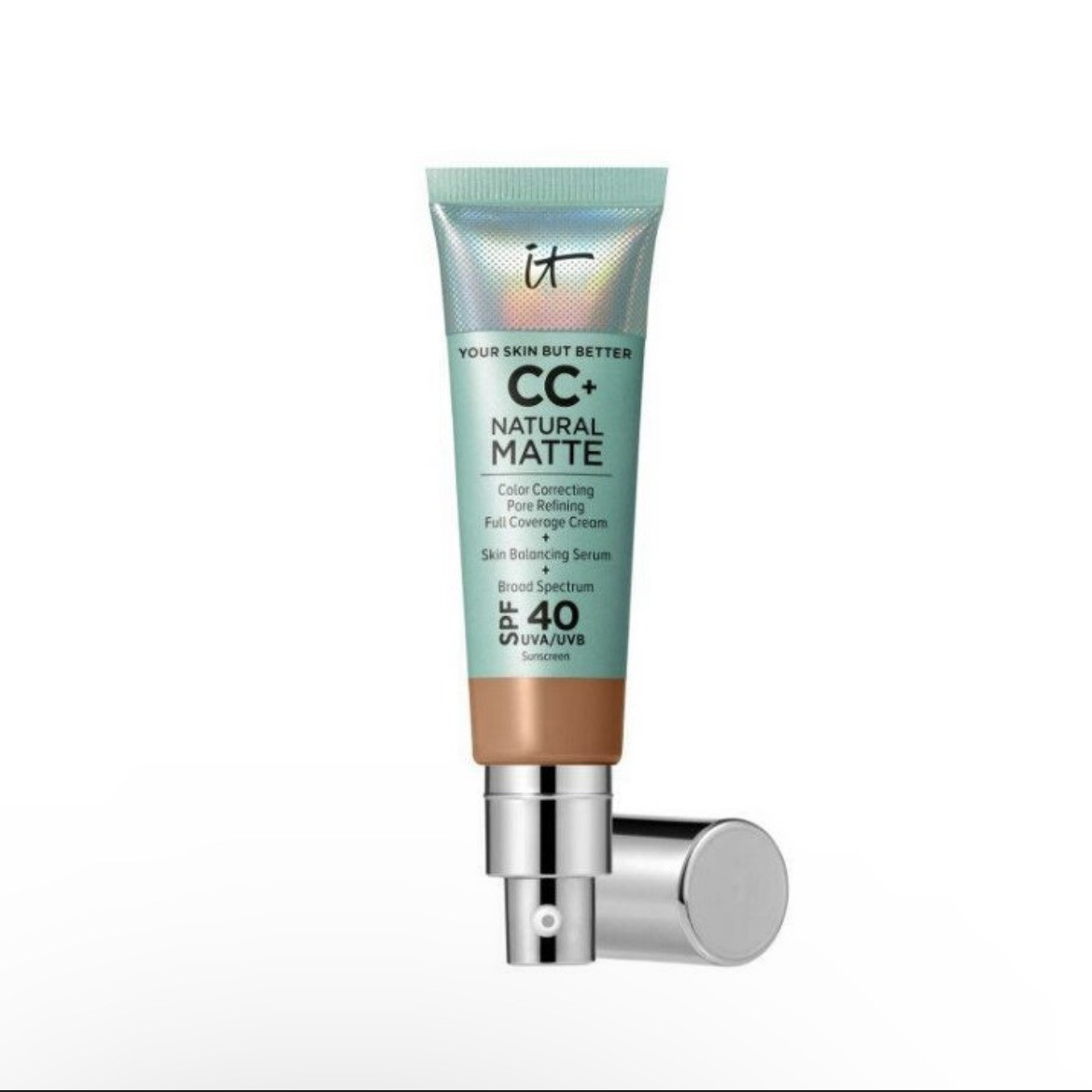 IT Cosmetics CC+ Natural Matte Full Coverage Cream in Tan Rich Exp 12/25