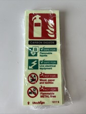10x Carbon Dioxide Fire Extinguisher Signs