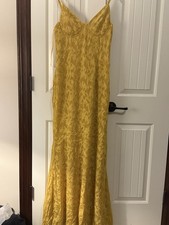 Fashion Nova “Oh So Sweet” Yellow Chiffon Maxi Dress – Underwire, NWT – Size L