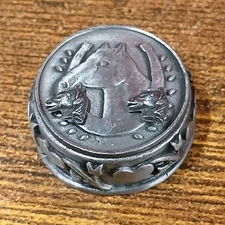 Torino Pewter Horse Earrings, Pin / Brooch, Trinket Box Combination Jewelry Set
