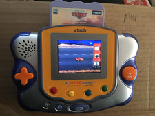 console vsmile pocket vtech orange avec jeux cars vf testée et fonctionnelle