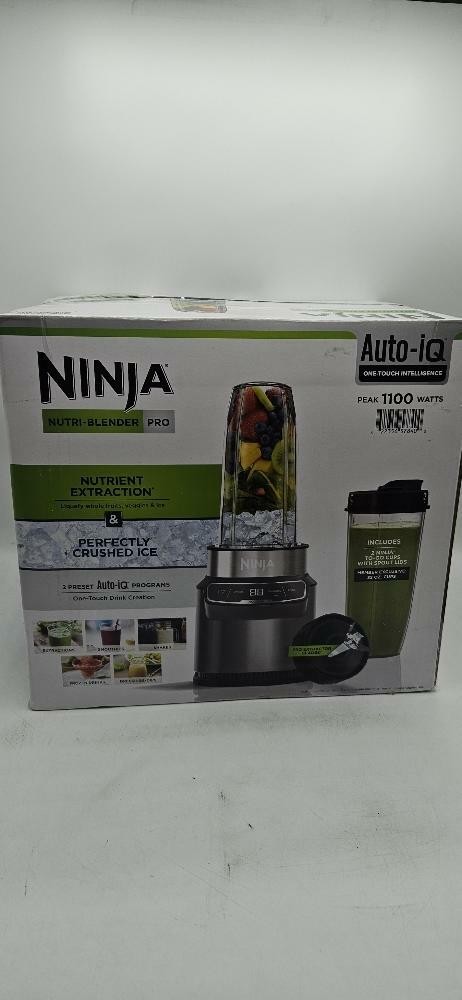Ninja Nutri-Blender Pro with Auto-iQ 32oz Personal Blender CL401A OPEN BOX