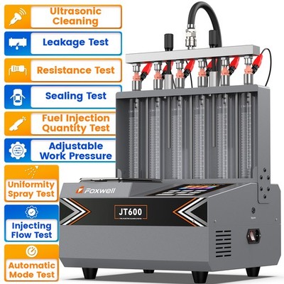 Foxwell JT600 GDI Piezo EFI Auto Fuel Injector Cleaner Tester Ultrasonic Cleanni