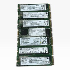 Lot of 7 256GB M.2 2280 SATA SSD MIXED BRANDS MIXED MODELS  GOOD HEALTH
