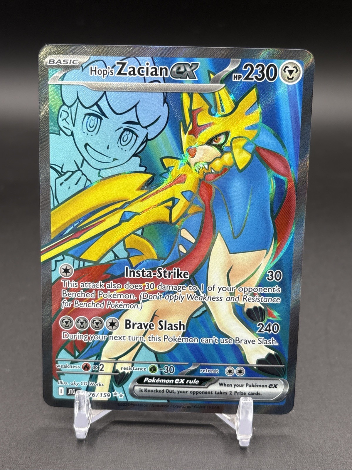 Hop's Zacian ex Ultra Rare SV09: Journey Together 176/159 NM