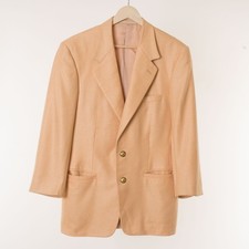 Vintage GIANNI VERSACE Wool  Cashmere Yellow Gold Button Medusa Jacket...