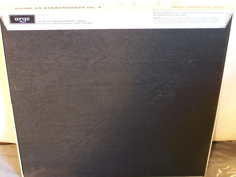Vivaldi String Concerti Op. 4  Stravaganza Marriner ASMF Orig Argo Stereo FINE! - Image 2 of 4