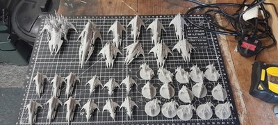 Grimdark  Warfleets Dark Elf fleets, OPR,