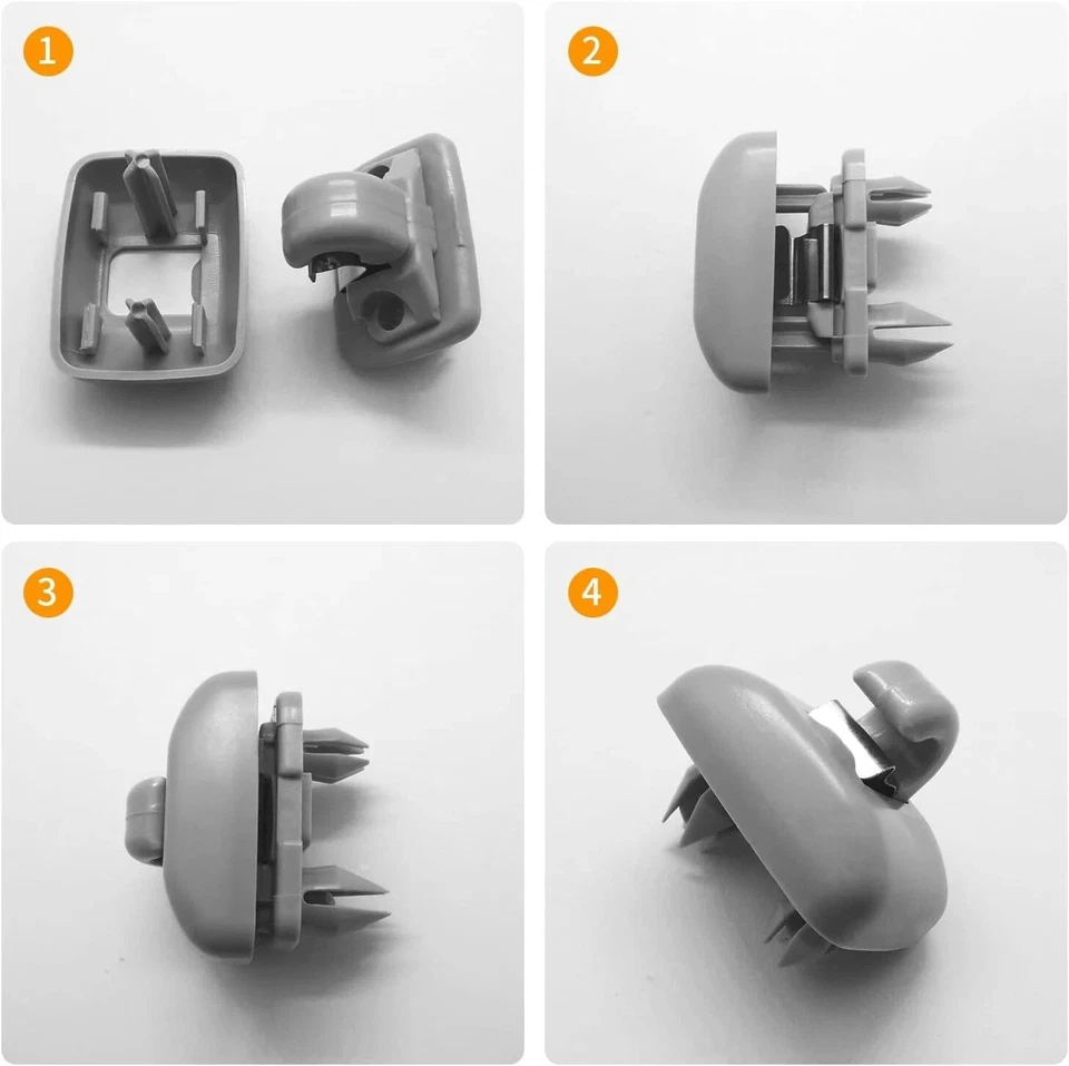 Interior Sun Visor Hook Clip Bracket 2-Pack for Audi A1 A3 A4 A5 Q3 Q5 OEM Foto 4 de 4