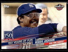 2019 Topps Opening Day #YOF-15 Reggie Jackson 150 Years of Fun Card 2603L