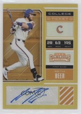 2018 Panini Elite Extra Edition Gold Prizm 1/10 Seth Beer #SB2 Auto hg6