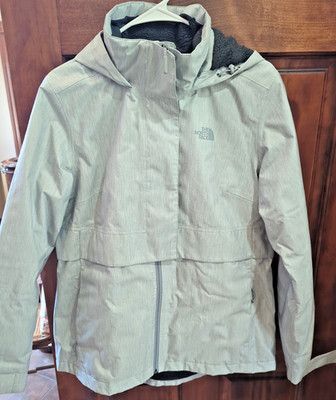 North Face Insulated Waterproof Snowboard Skii Jacket Gray Large Womens