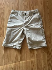 Levi  s Shorts Boys Size 18 Slim Fit Chino Flat Front Adjustable Waist Khaki