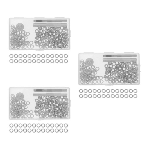 1 Juego de Ojales y Ojales de Metal Juego de Ojales Kit de Ojales con Herramientas de Instalación para - Imagen 18 de 20
