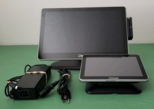 Toast Flex • TT203 • 14" & 8" POS Dual Touchscreen Monitors w/ Slide CC Reader