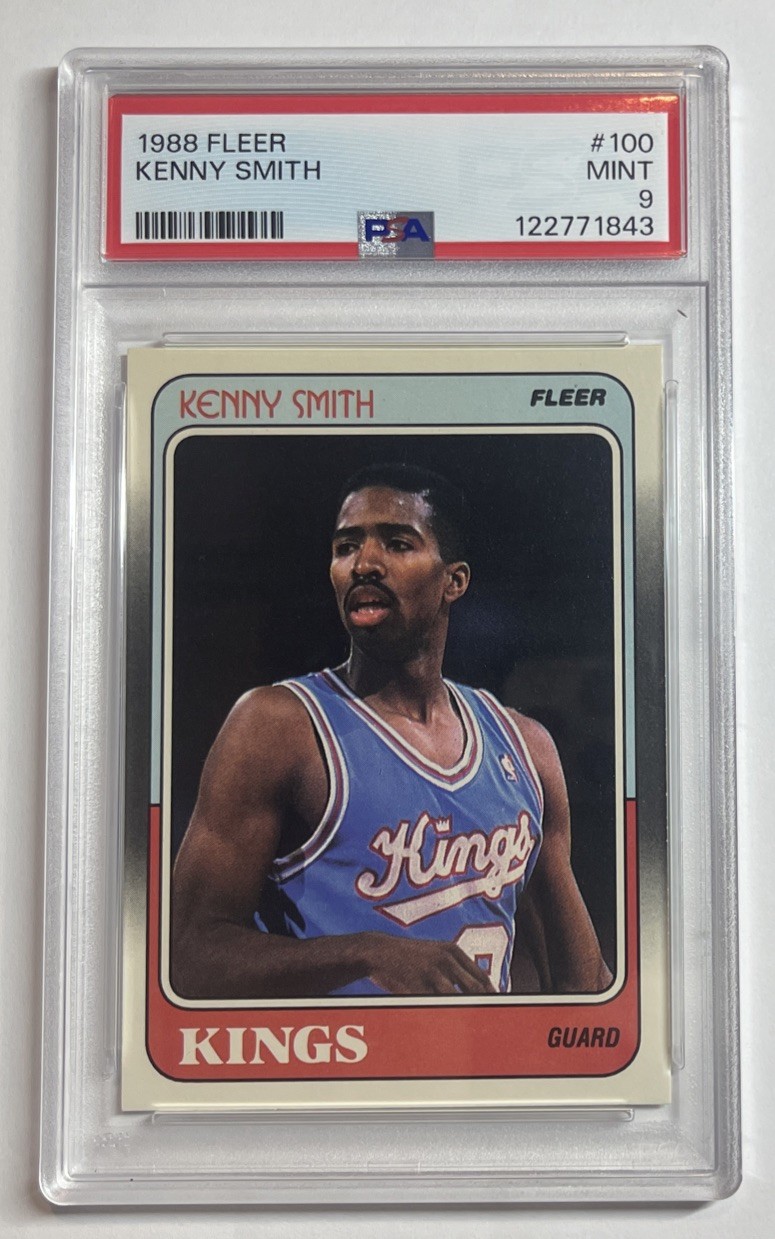 1988-89 Fleer #100 Kenny Smith PSA 9 MINT *Sacramento Kings* 🏀🔥