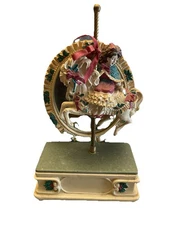 House Of Lloyd Christmas Around The World Carousel Horse- Music Box And Motion!