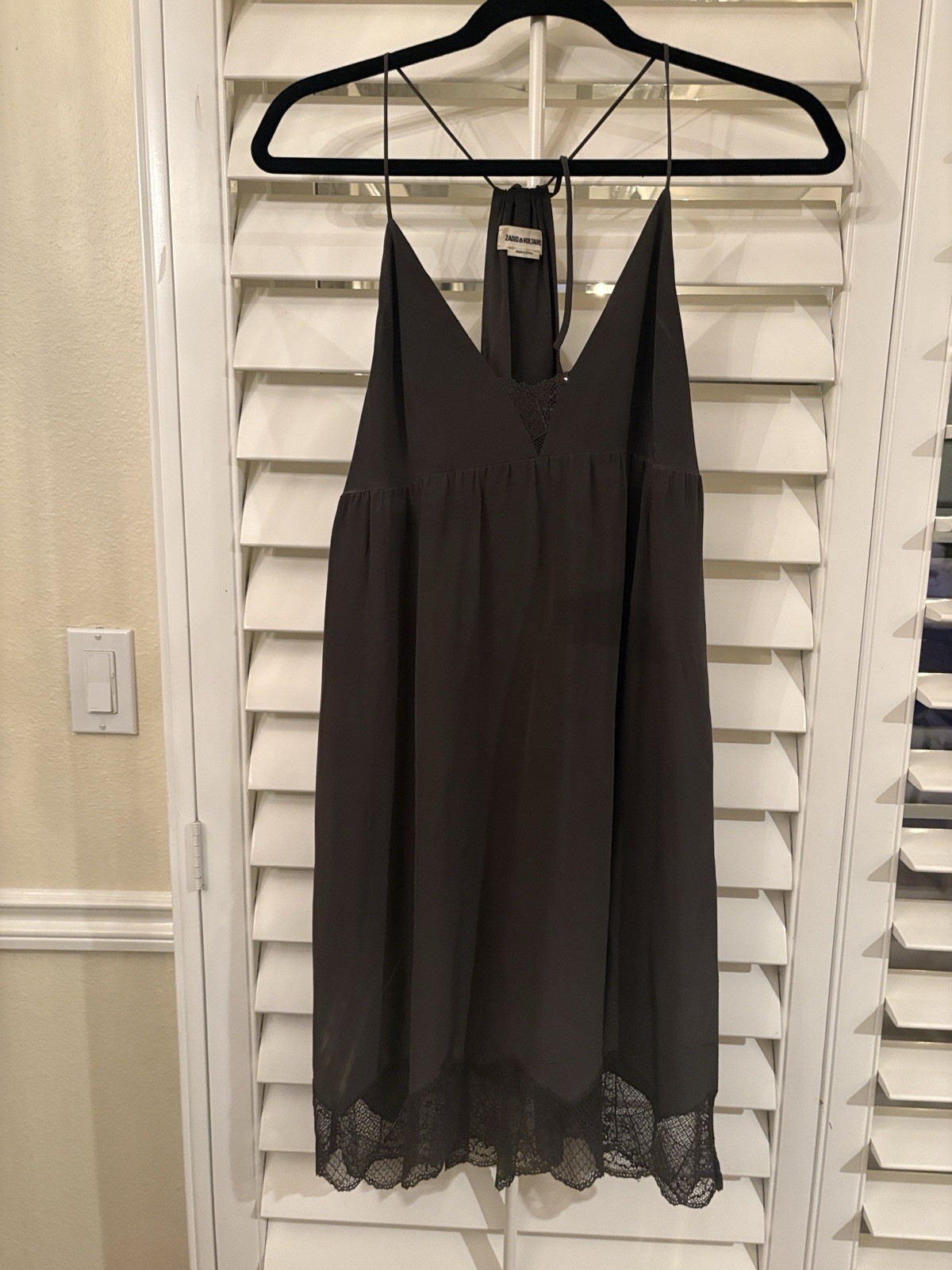 Zadig & Voltaire Silk Blend Mini Slip Dress Size S