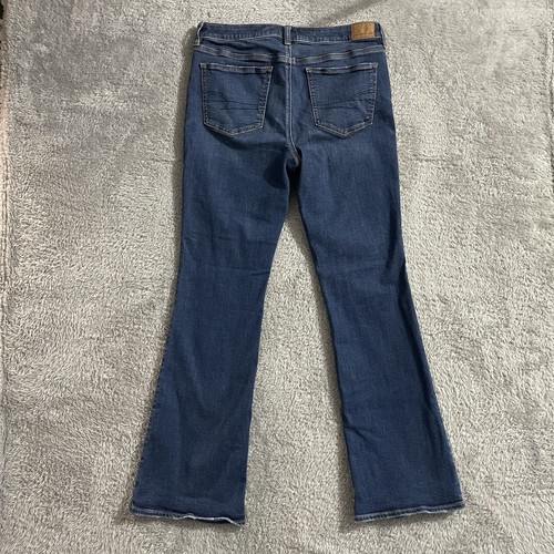 American Eagle Jeans Damen Größe 12 Kick Boot Stretch helle Waschung blau Denim - Bild 9 von 9