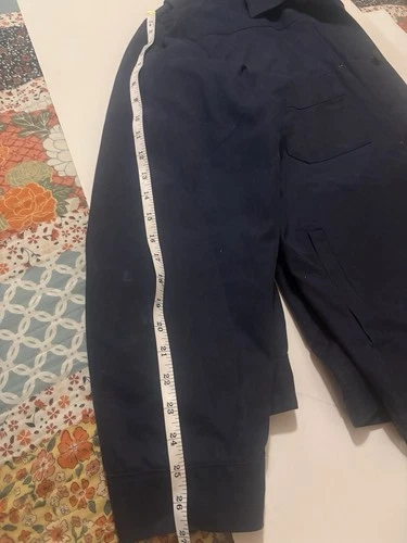 Freenote RJ-1 Cloth Riders Jacket Waxed Canvas 2XL Navy Blue image 8