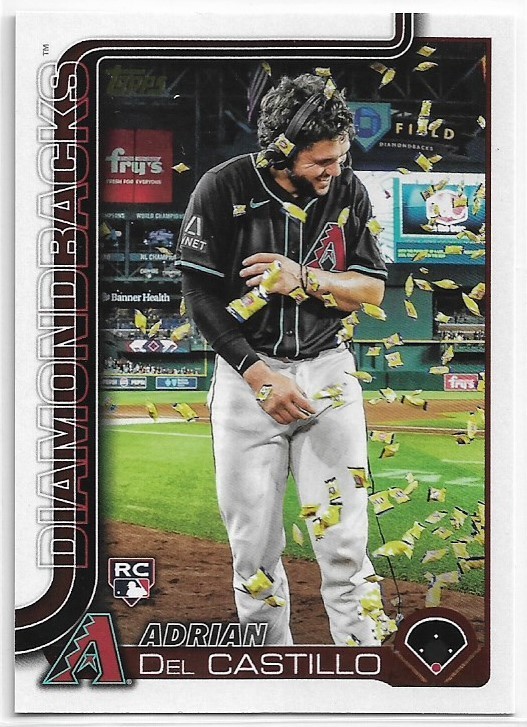 2025 Topps Adrian Del Castillo #226 Rookie Golden Mirror Image Variation SP