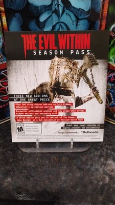 THE EVIL WITHIN PlayStation 4 PS4 BETHESDA Game 2014 Season Pass Insert **ONLY**