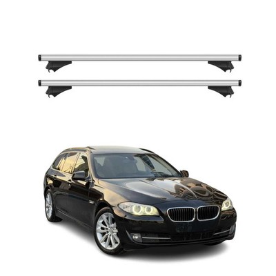 Cross Bars Roof Racks Aluminium for BMW 5 Series F11 Wagon 2010-2016 Silver 2Pcs