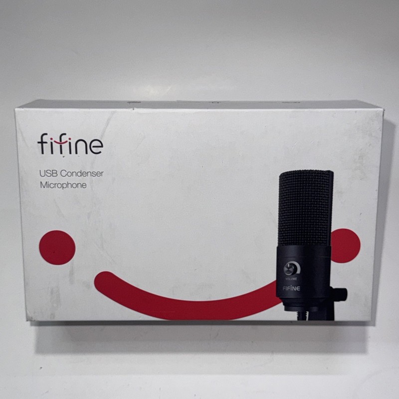 FIFINE K669 USB Condenser Microphone W/ Stand Cord - Black New READ