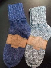 GIRL'S MARLED YARN ANKLET TWO PACK SOCKS FITS KIDS 7-9YRS OLD- NEW WITH TAGS