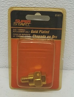 01411 Super Start Side Terminal Battery Replacement Bolt Gold Plated