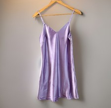 ASOS Slip Dress Womens 4 Purple Lilac Satin Mini Dress Cocktail Miss Selfridge