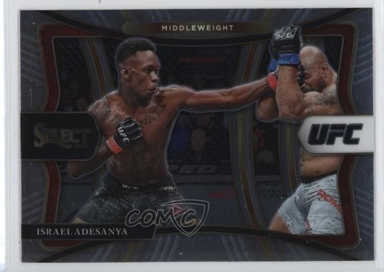 2021 Panini Select UFC Premier Level Israel Adesanya #134 k6j