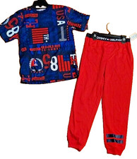 NWT Tommy Hilfiger Boys 2-Pc. Collegiate Pajama Set sz L 12/14