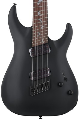 Schecter Damien-7 Multiscale 7-string Electric Guitar - Satin Black