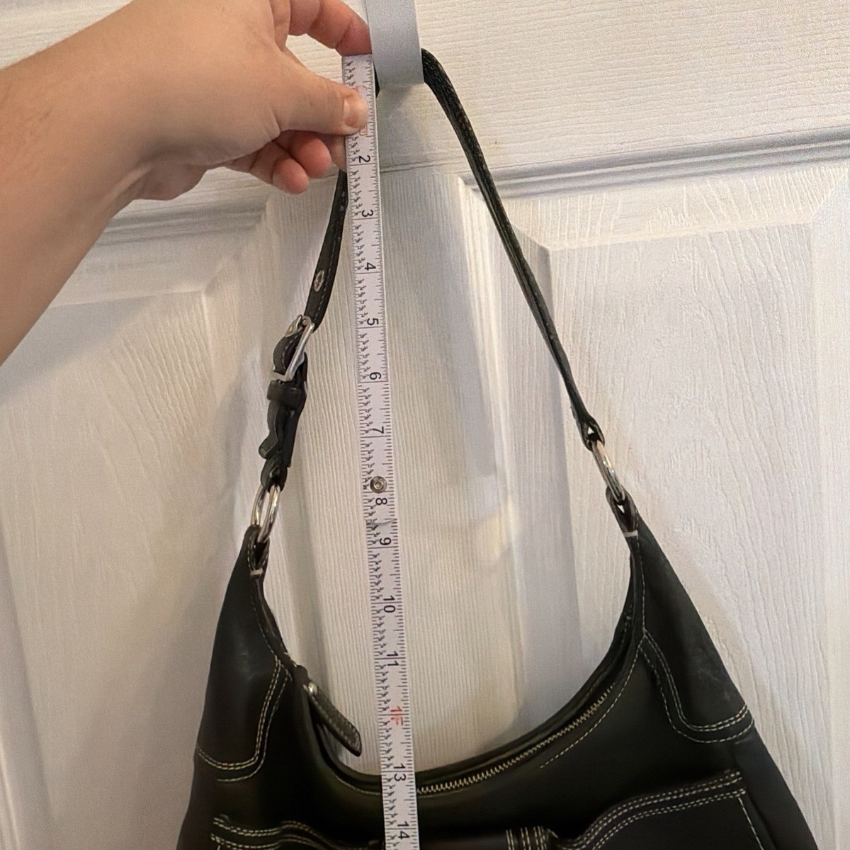 Coach Soho Hamilton Black Pebbled Leather Hobo Bag Turnlock F13956