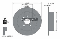 2 X Bremsscheibe Textar 92144103 FüR Toyota RAV 4 II