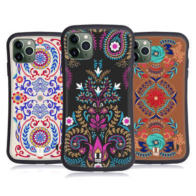 HEAD CASE DESIGNS BÖHMISCHER BLUMENDRUCK HYBRID HUELLE FÜR APPLE iPHONES HANDYS