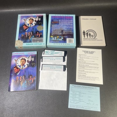 RARE Guardians Of Infinity To Save Kennedy IBM PC 1988 5.25  Floppy Disc Paragon