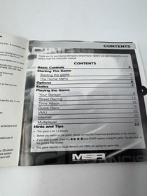MSR Metropolis Street Racer Manual (ONLY) Dreamcast Racing Game Insert
