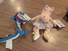 Disney Store Fantasia 2 Hyacinth Hippo Ben Ali Gator 7" Bean Bag Plush Toy NEW