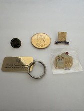 Vintage UPS United Parcel Service Keychain, Challenge Coin And Pins Lot