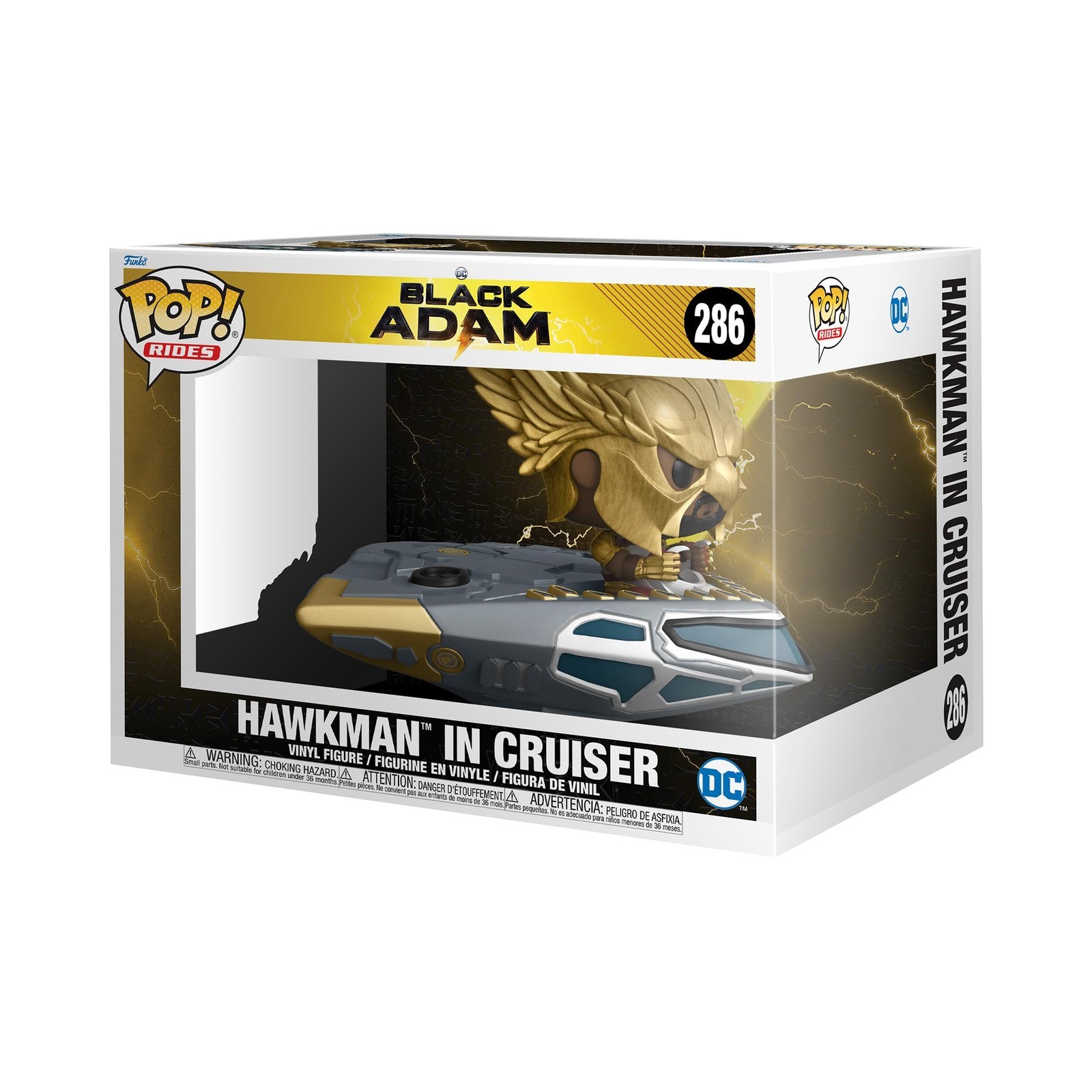 Funko POP! Поездка Супер-класса: Черный Адам - Человек-ястреб на крейсере Hawk Cruiser - Коллекционная