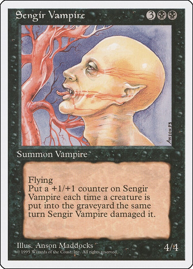 Sengir Vampire #N/A *Normal* Fourth Edition - LP MTG