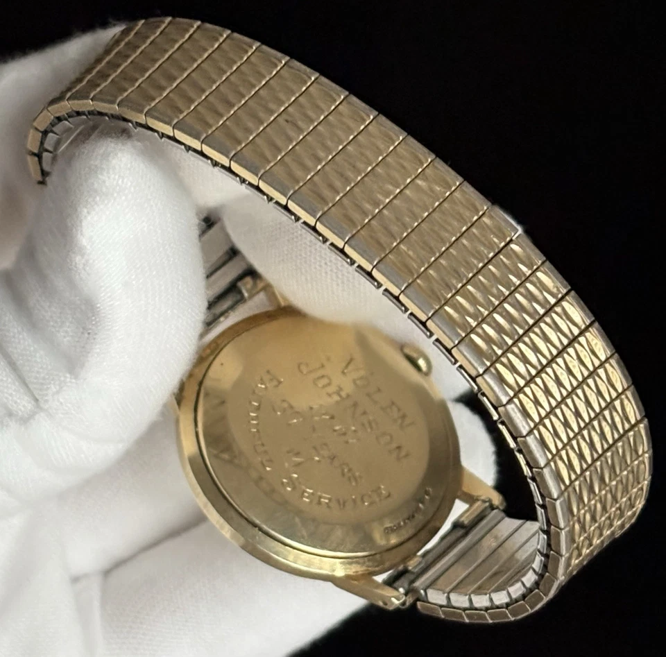 LORD ELGIN 14K Solid Gold Men’s WATCH Georgia-Pacific Employee Award VTG 1961 - Image 2 of 4