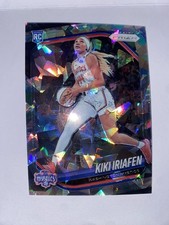 2025 Panini Prizm WNBA #72 Kiki Iriafen Rookie Silver Cracked Ice Mystics