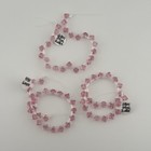 96 pc Swarovski 6301 Crystal Light Rose Pink 6mm Top Drilled Bicone Beads — photo 1