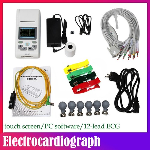 CONTEC Touch Screen Single Channel 12 Leads USB Software Printer EKG ECG Machine - Picture 1 of 14