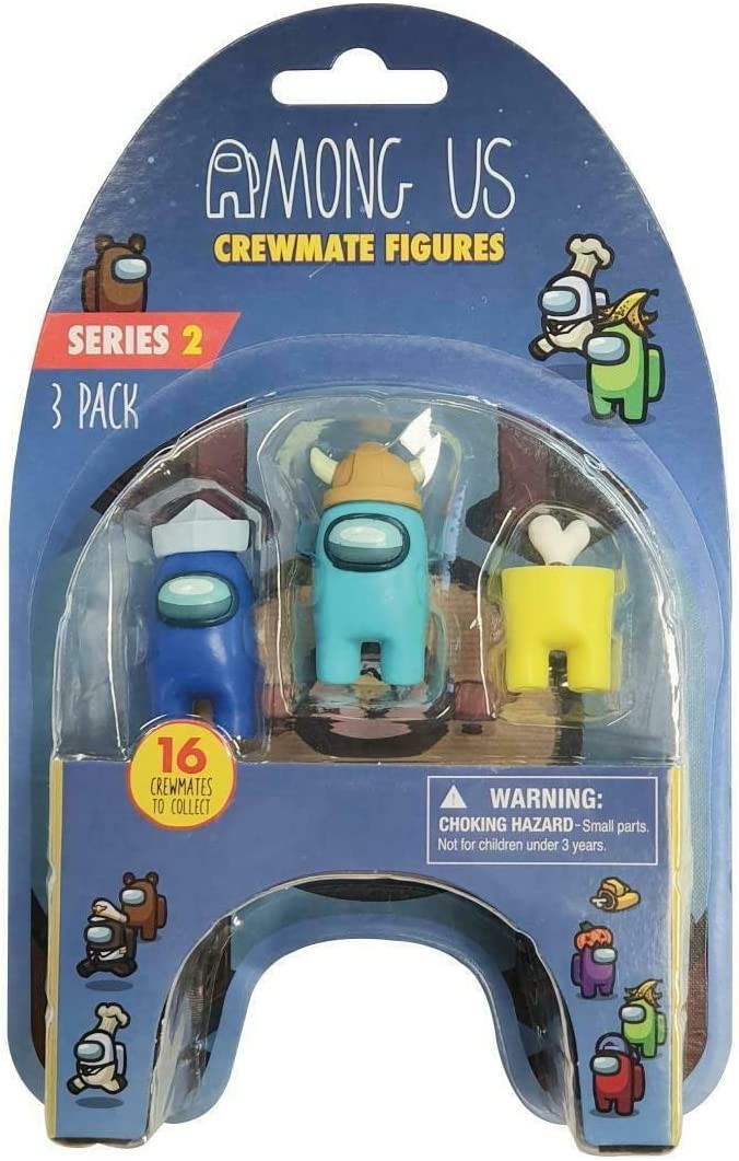 Набор BOX ROTTO AMONG US с 3 фигурками ТОВАРИЩЕЙ ПО КОМАНДЕ размером 6 см в БЛИСТЕРЕ СЕРИЯ 2 TOIKIDO